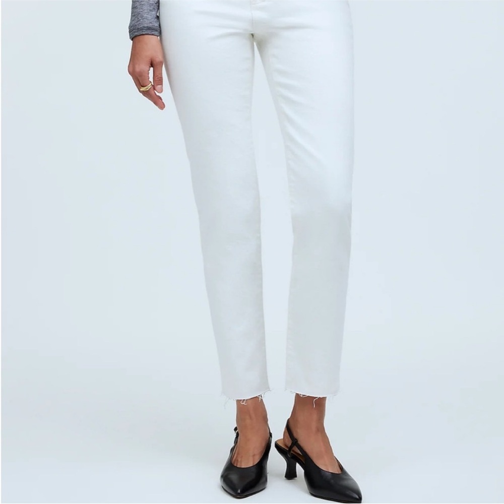 Madewell The Curvy Perfect Vintage Jean in Tile White 25P